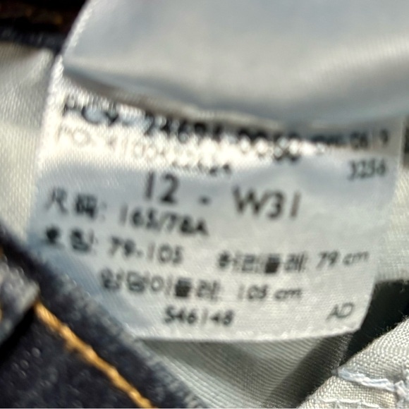 Signature by Levi Strauss Blue Straight Leg Jeans - Picture 4 of 5